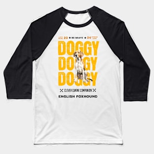 Doggy English Foxhound Baseball T-Shirt